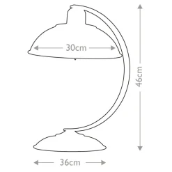 Sklep Kaja Lampa stołowa, ramię w kształcie łuku FRANKLIN-CREAM z serii FRANKLIN