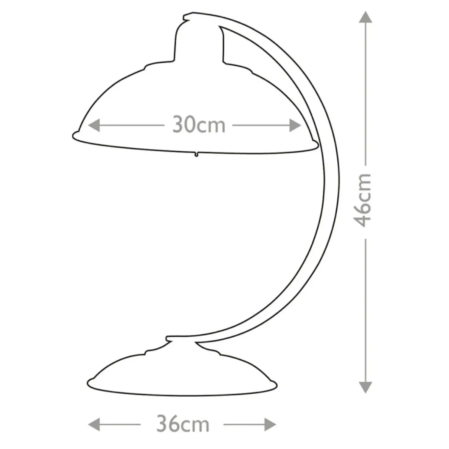 Sklep Kaja Lampa stołowa, ramię w kształcie łuku FRANKLIN-CREAM z serii FRANKLIN