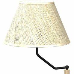 Sklep Kaja Lampa stołowa z beżowym abażurem, do sypialni MLP7278 z serii ETNA | Kaja Oświet