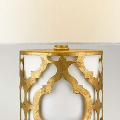 Sklep Kaja Lampa stołowa z białym abażurem GN-ARABELLA-TL-G z serii ARABELLA