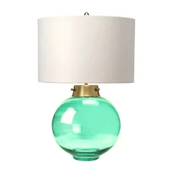 Sklep Kaja Lampa stołowa z ciemnozielonym szkłem DL-KARA-TL-GREEN z serii KARA