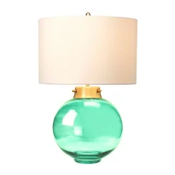 Sklep Kaja Lampa stołowa z ciemnozielonym szkłem DL-KARA-TL-GREEN z serii KARA