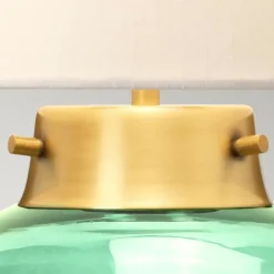 Sklep Kaja Lampa stołowa z ciemnozielonym szkłem DL-KARA-TL-GREEN z serii KARA