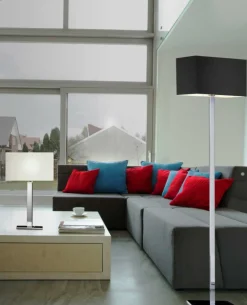 Sklep Kaja Lampa stołowa z geometrycznym abażurem AZ1527 MARTENS WHITE | Kaja