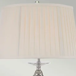 Sklep Kaja Lampa stołowa z ozdobną podstawą AG-TL-POL-NICKEL z serii AEGEAN