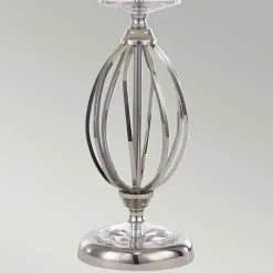 Sklep Kaja Lampa stołowa z ozdobną podstawą AG-TL-POL-NICKEL z serii AEGEAN