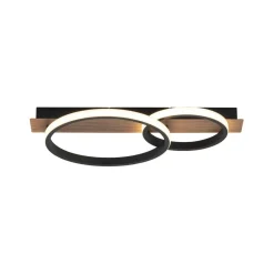 Sale Lampa sufitowa - dwa okręgi LED 15615-78 z serii TROOPER | Kaja Żyrandole Nowoczesne