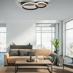 Sale Lampa sufitowa - dwa okręgi LED 15615-78 z serii TROOPER | Kaja Żyrandole Nowoczesne