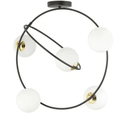 Best Lampa sufitowa - okręgi ze złotymi dekoracjami 1293/5 z serii STARDOM Żyrandole Nowoczesne