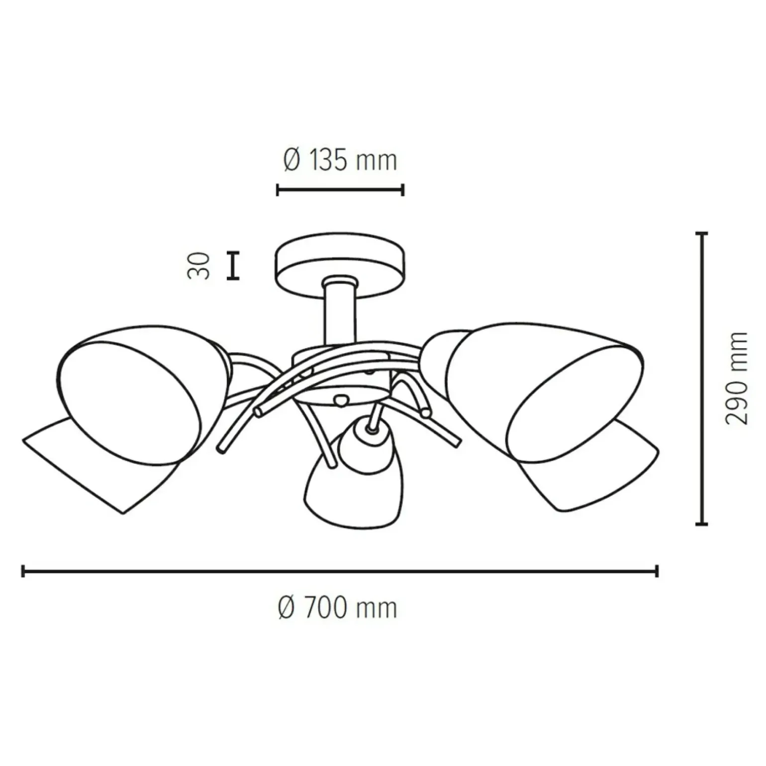 Sklep Kaja Lampa sufitowa 8152574 z serii VILETTA WOOD