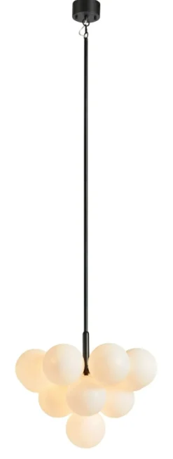 Cheap Lampa sufitowa czarna oprawa kuliste klosze 107911 | Kaja Oświetlenie Żyrandole Nowoczesne