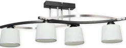 Sklep Kaja Lampa sufitowa, cztery otwarte klosze O2284 W4 CZA z serii ASTRED