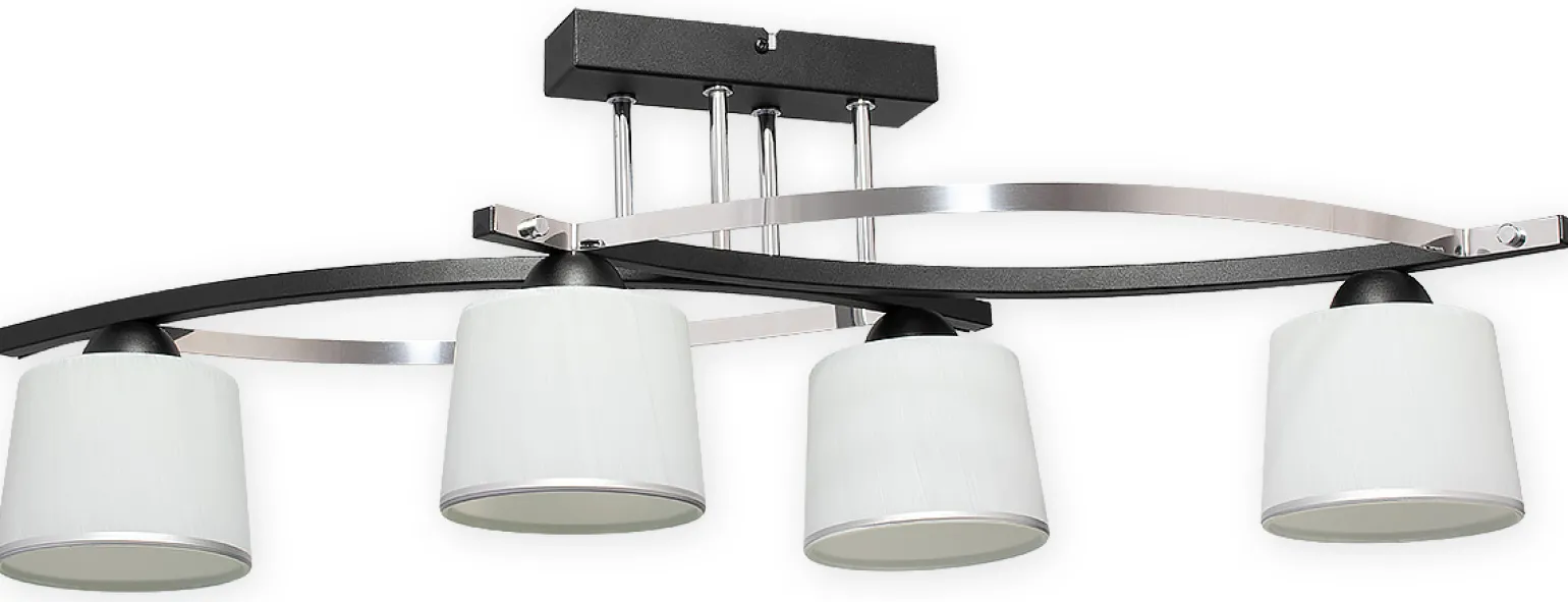 Sklep Kaja Lampa sufitowa, cztery otwarte klosze O2284 W4 CZA z serii ASTRED