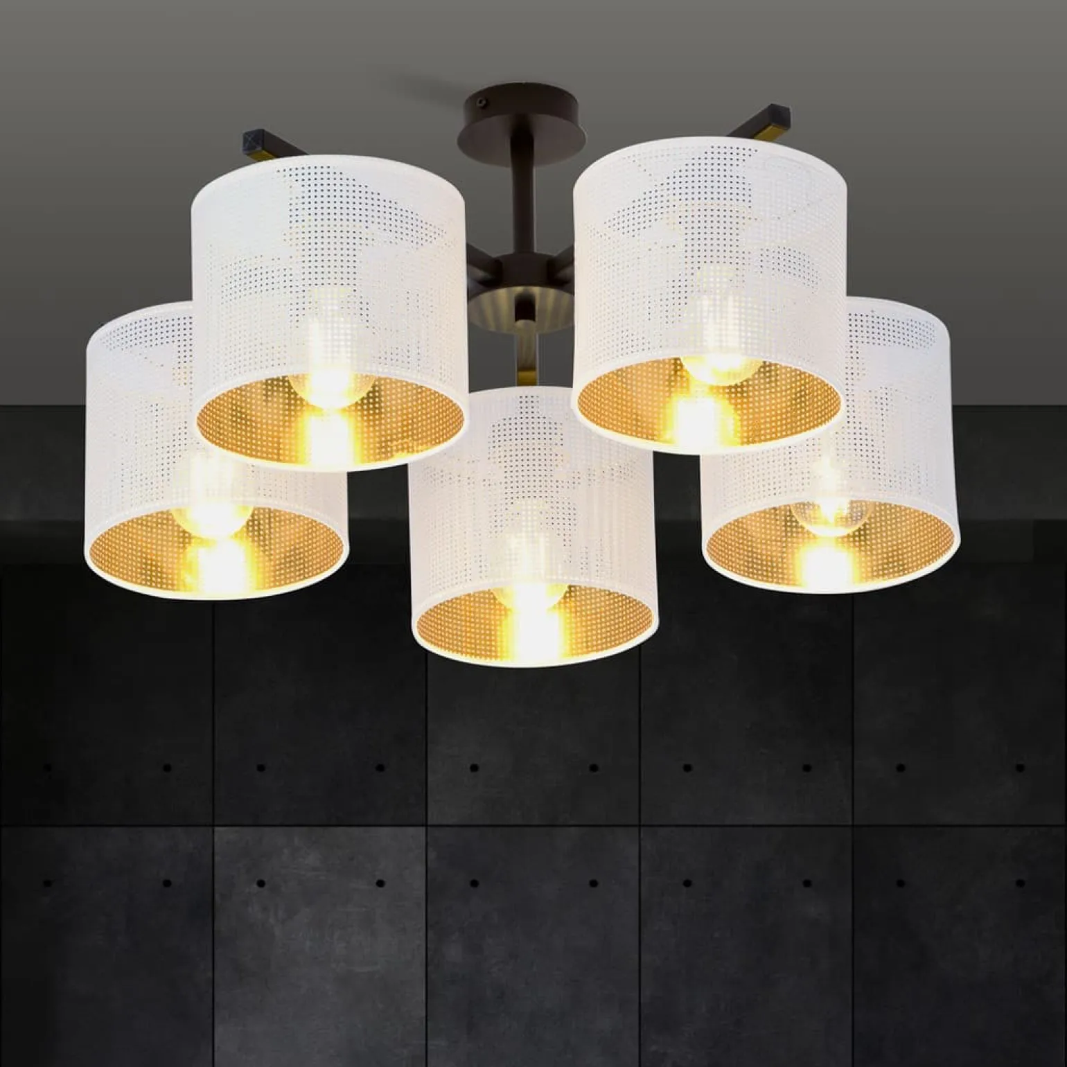 Sklep Kaja Lampa sufitowa do eleganckiego salonu 1145/5 JORDAN | Kaja Oświetlenie