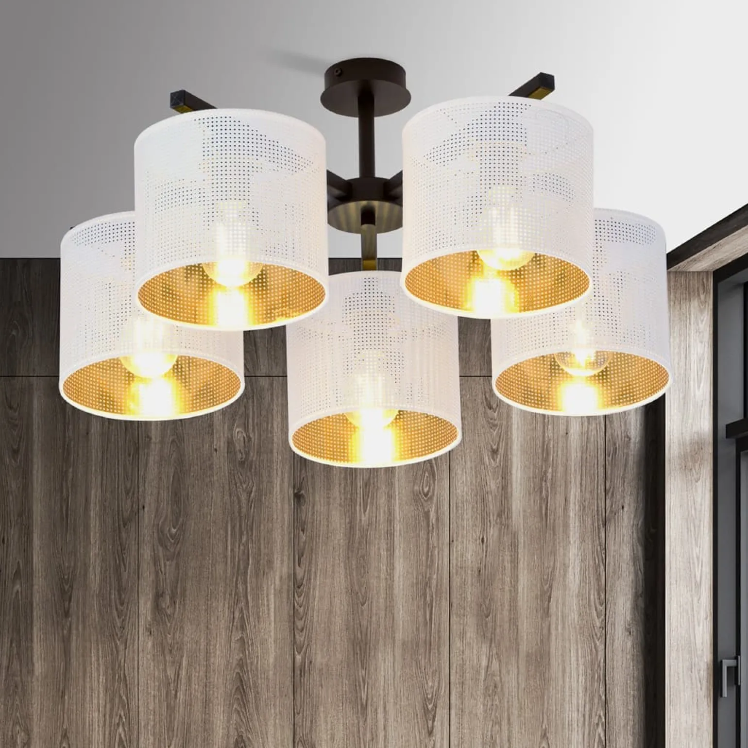 Sklep Kaja Lampa sufitowa do eleganckiego salonu 1145/5 JORDAN | Kaja Oświetlenie