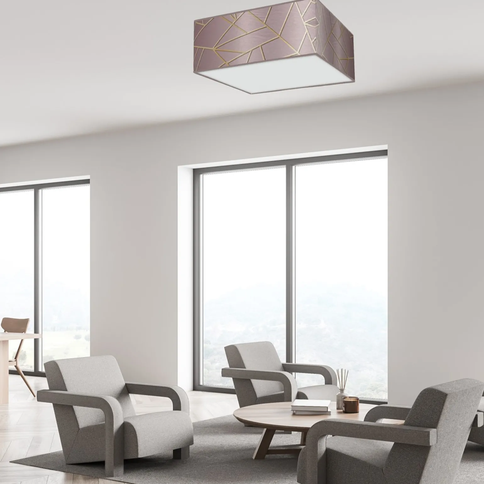 Sklep Kaja Lampa sufitowa do eleganckiego wnętrza MLP7589 z serii ZIGGY | Kaja Oświetlenie