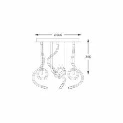 Clearance Lampa sufitowa do eleganckiej sypialni ZM 2023573-GD BALBO | Kaja Żyrandole Nowoczesne