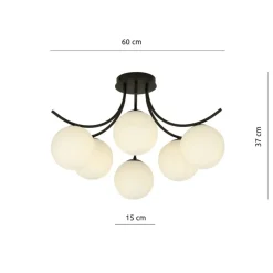 Best Lampa sufitowa do nowoczesnego salonu 1109/6 BOSTON | Kaja Oświetlenie Żyrandole Nowoczesne