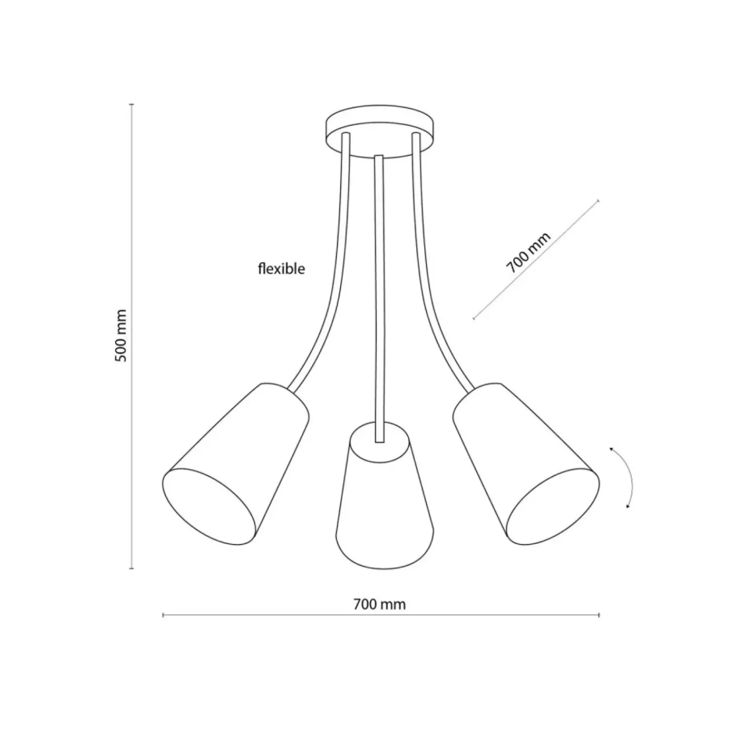 Cheap Lampa sufitowa do pokoju dziewczynki TK 6024 z serii WIRE KIDS | Kaja Żyrandole Nowoczesne