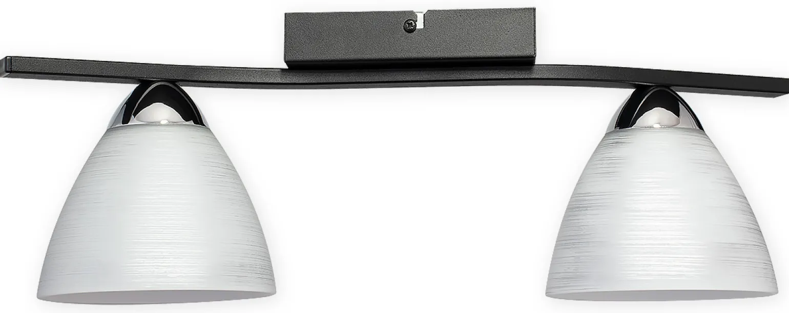 Sklep Kaja Lampa sufitowa, dwa stożkowe klosze O3272 P2 CZA + CH z serii BAFER