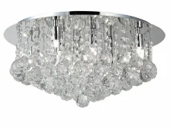 Sklep Kaja Lampa sufitowa glamour, wiszące kryształy ⌀58cm AZ1288 BOLLA | Kaja