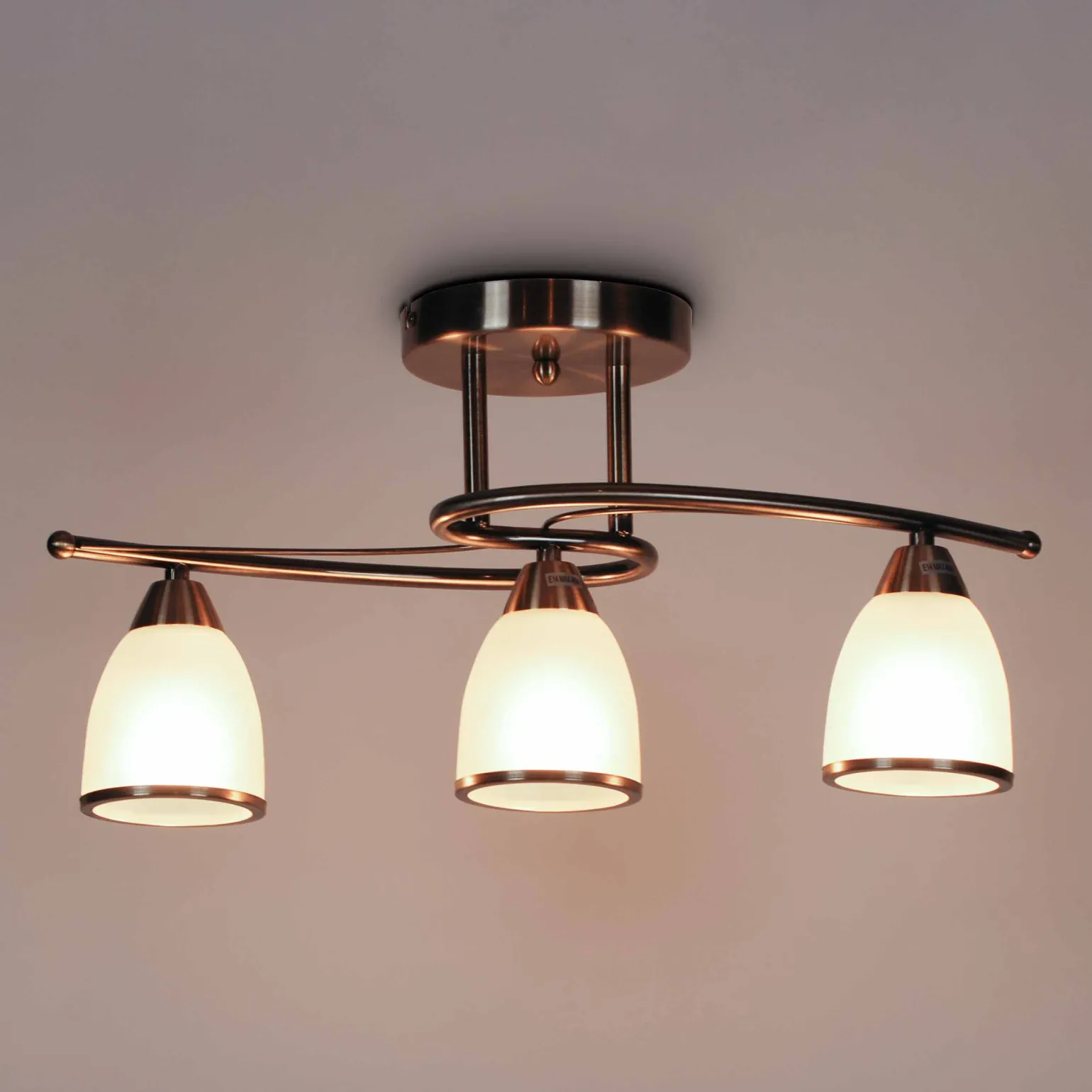 Sklep Kaja Lampa sufitowa K-JSL-8090/3 AB z serii SAMIRA | Kaja Oświetlenie