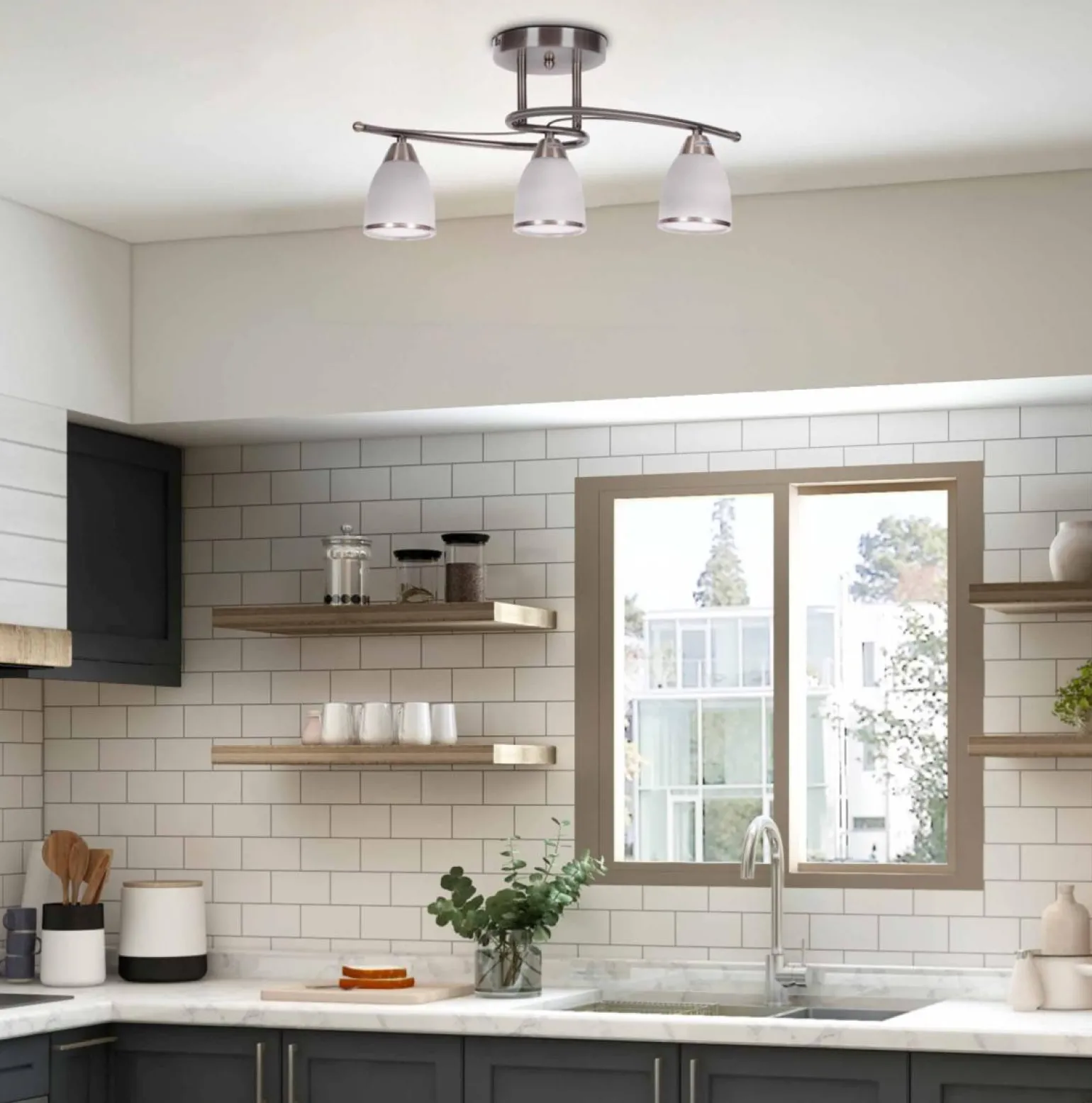 Sklep Kaja Lampa sufitowa K-JSL-8090/3 AB z serii SAMIRA | Kaja Oświetlenie