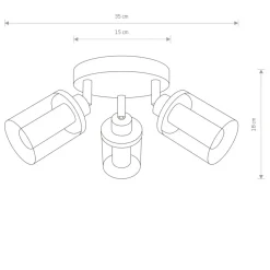 Shop Lampa sufitowa, kolor u, z kloszami 8050 | Kaja Oświetlenie Żyrandole Nowoczesne