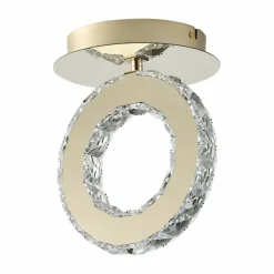 Sklep Kaja Lampa sufitowa kryształowy reflektor MX3713-1-3GT GIRONA | Kaja