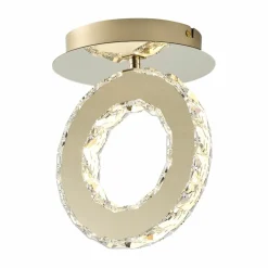 Sklep Kaja Lampa sufitowa kryształowy reflektor MX3713-1-3GT GIRONA | Kaja