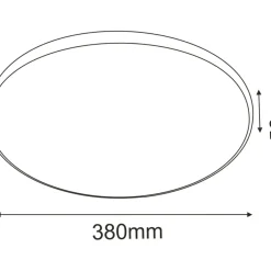 Sklep Kaja Lampa sufitowa LED, tarcza ⌀38cm 3000K ANT 1064 IKA | Kaja Oświetlenie