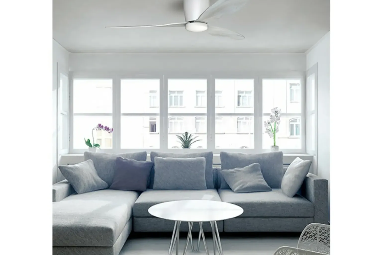 Sklep Kaja Lampa sufitowa LED z drewnianym wiatrakiem AZ4447 VENTI | Kaja