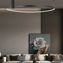 Clearance Lampa sufitowa, ledowy ring 90cm LP-909/1C L BK RING | Kaja Żyrandole Nowoczesne