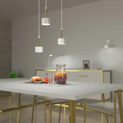 New Lampa sufitowa, możliwość regulacji wysokości MLP7756 z serii ARENA | Kaja Oświe Żyrandole Nowoczesne