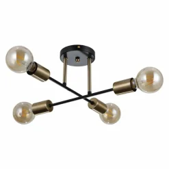 Best Lampa sufitowa na dekoracyjne żarówki PND-4052-4-BL-HBR z serii FORMIO Żyrandole Nowoczesne