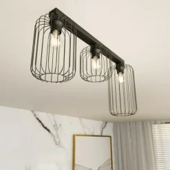 Best Lampa sufitowa na podłużnej listwie 1367/3 z serii BARN Żyrandole Nowoczesne