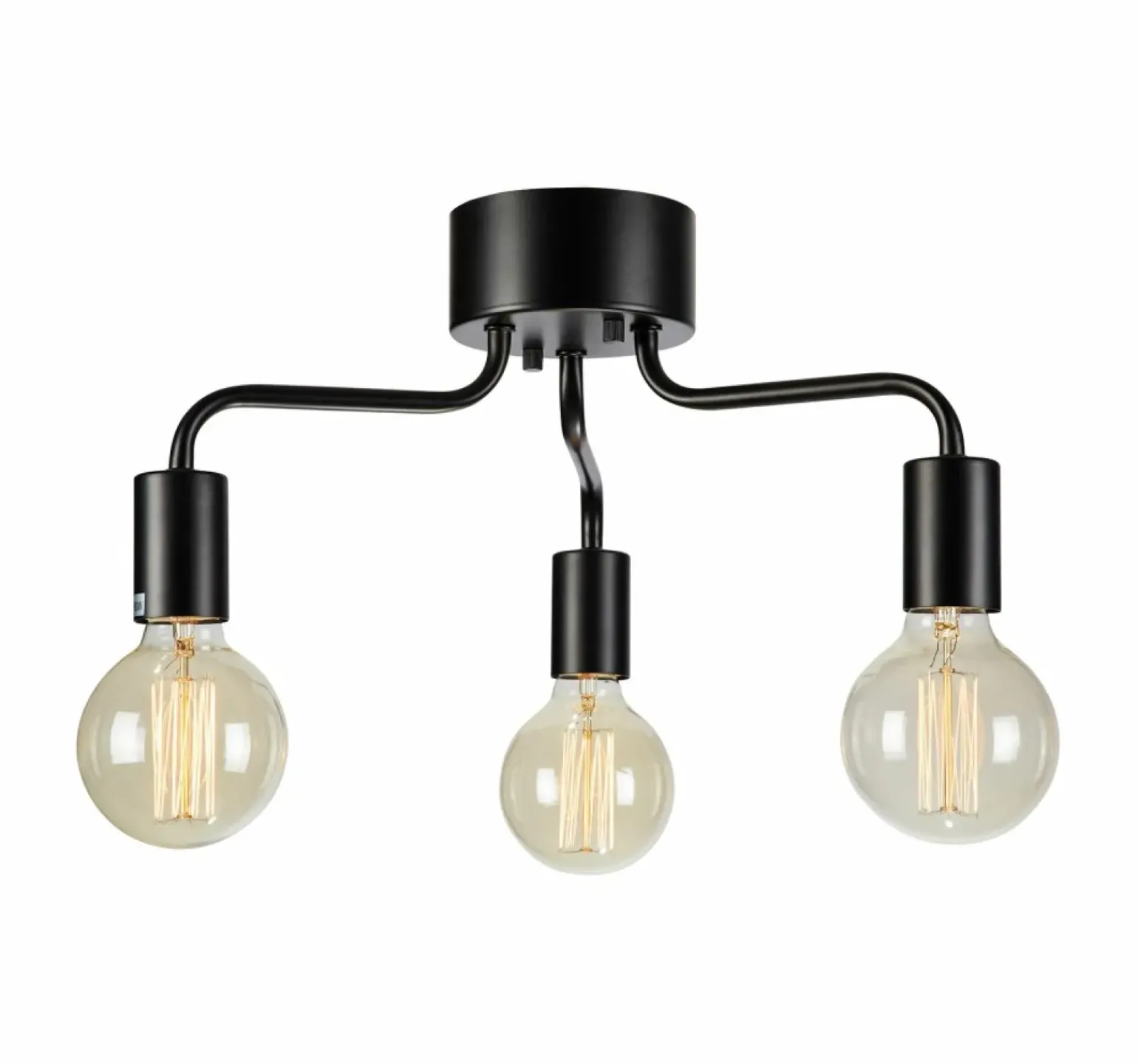 Cheap Lampa sufitowa na trzy żarówki czarna oprawa 108102 | Kaja Oświetlenie Żyrandole Nowoczesne