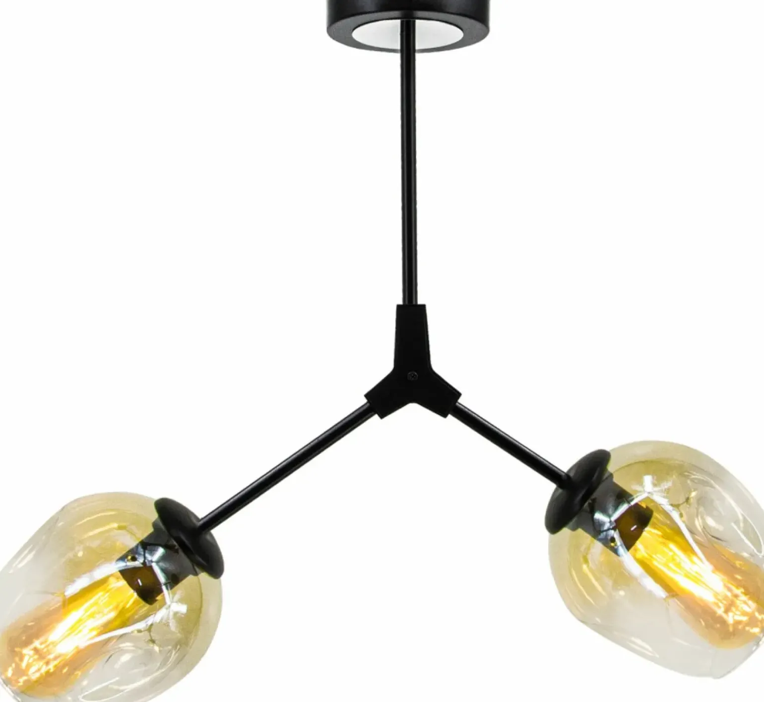 Fashion Lampa sufitowa nieregularne klosze 1962/2 BLACK-21QG | Kaja Żyrandole Nowoczesne