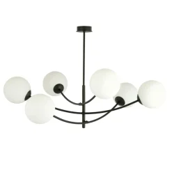 Cheap Lampa sufitowa o obłych kształtach, białe kule 1102/6 HUNTER | Kaja Żyrandole Nowoczesne