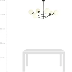 Cheap Lampa sufitowa o obłych kształtach, białe kule 1102/6 HUNTER | Kaja Żyrandole Nowoczesne