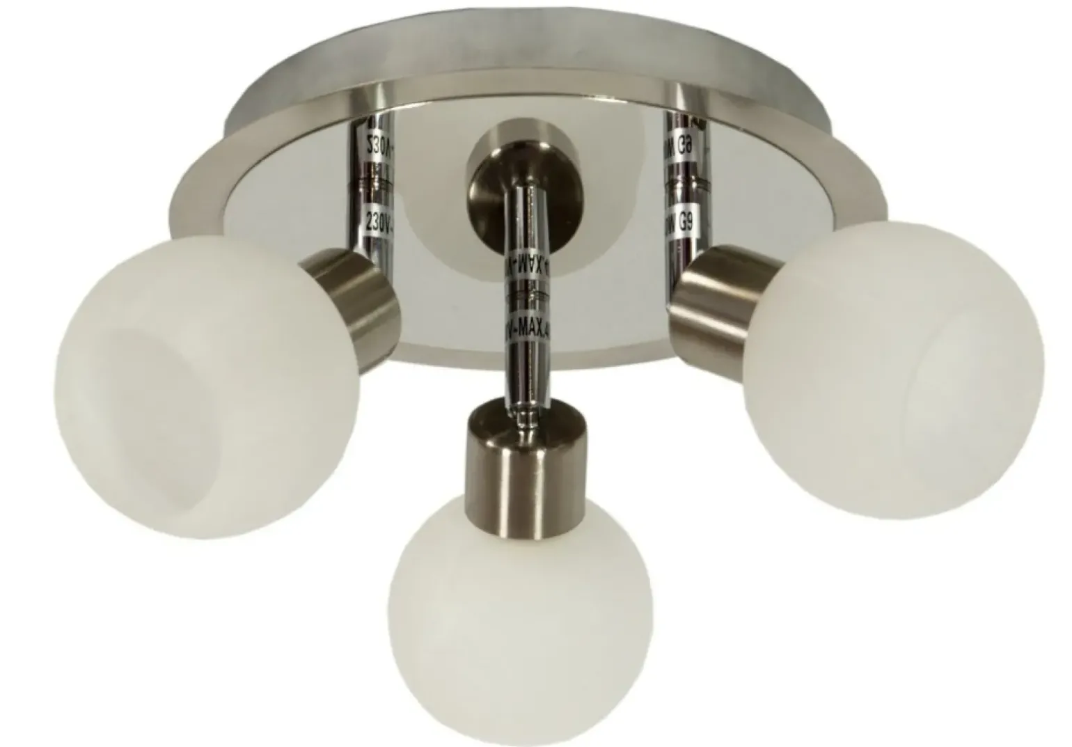 Sklep Kaja Lampa sufitowa okrąg z reflektorami 98-07025 ALABASTER | Kaja