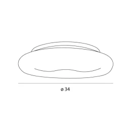 Sklep Kaja Lampa sufitowa plafon LED oponka MX C0233 DUO | Kaja Oświetlenie