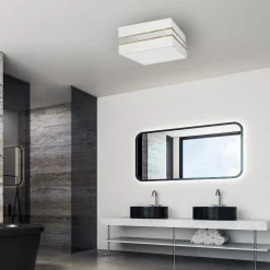 Sklep Kaja Lampa sufitowa, plafon, prostokątny abażur MLP7347 z serii ULTIMO | Kaja Oświetl