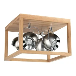 Fashion Lampa sufitowa plafon z drewna z reflektorami 5227474 ROY | Kaja Żyrandole Nowoczesne