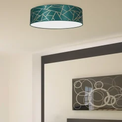 Sklep Kaja Lampa sufitowa, plafon złoto-zielone MLP7578 z serii ZIGGY | Kaja Oświetlenie