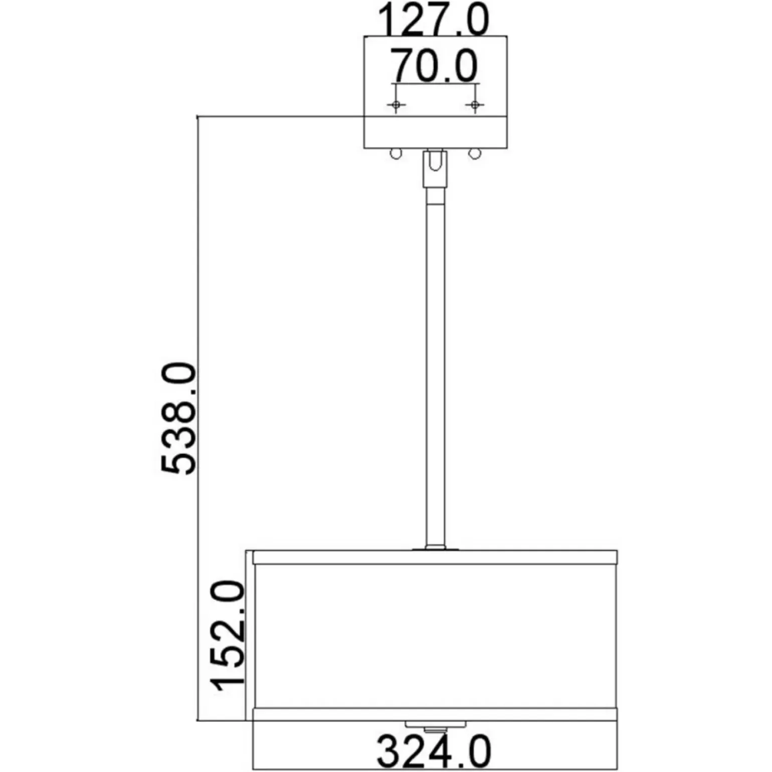 Discount Lampa sufitowa, szklana FE-PROSPECT-PARK-SF z serii PROSPECT PARK Żyrandole Nowoczesne