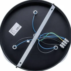 Shop Lampa sufitowa, trzy klosze, czarna podstawa MLP8874 z serii SFERA | Kaja Oświet Żyrandole Nowoczesne