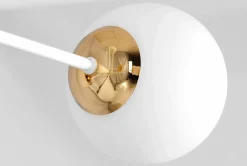 Store Lampa sufitowa w biało-złotym wydaniu K-5314 z serii ELMO Żyrandole Nowoczesne