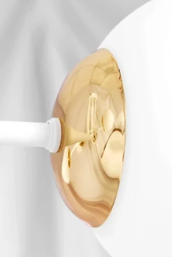 Store Lampa sufitowa w biało-złotym wydaniu K-5314 z serii ELMO Żyrandole Nowoczesne