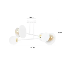 Best Sale Lampa sufitowa w m kolorze na dwie żarówki 613/4 | Kaja Żyrandole Nowoczesne